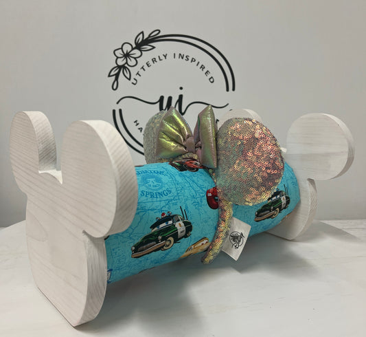 Cars Inspired Headband Holder – Freestanding or Wall Mounted Wood Display Rack for Minnie Mickey Ears –Organizer for Disney Parks Headbands
