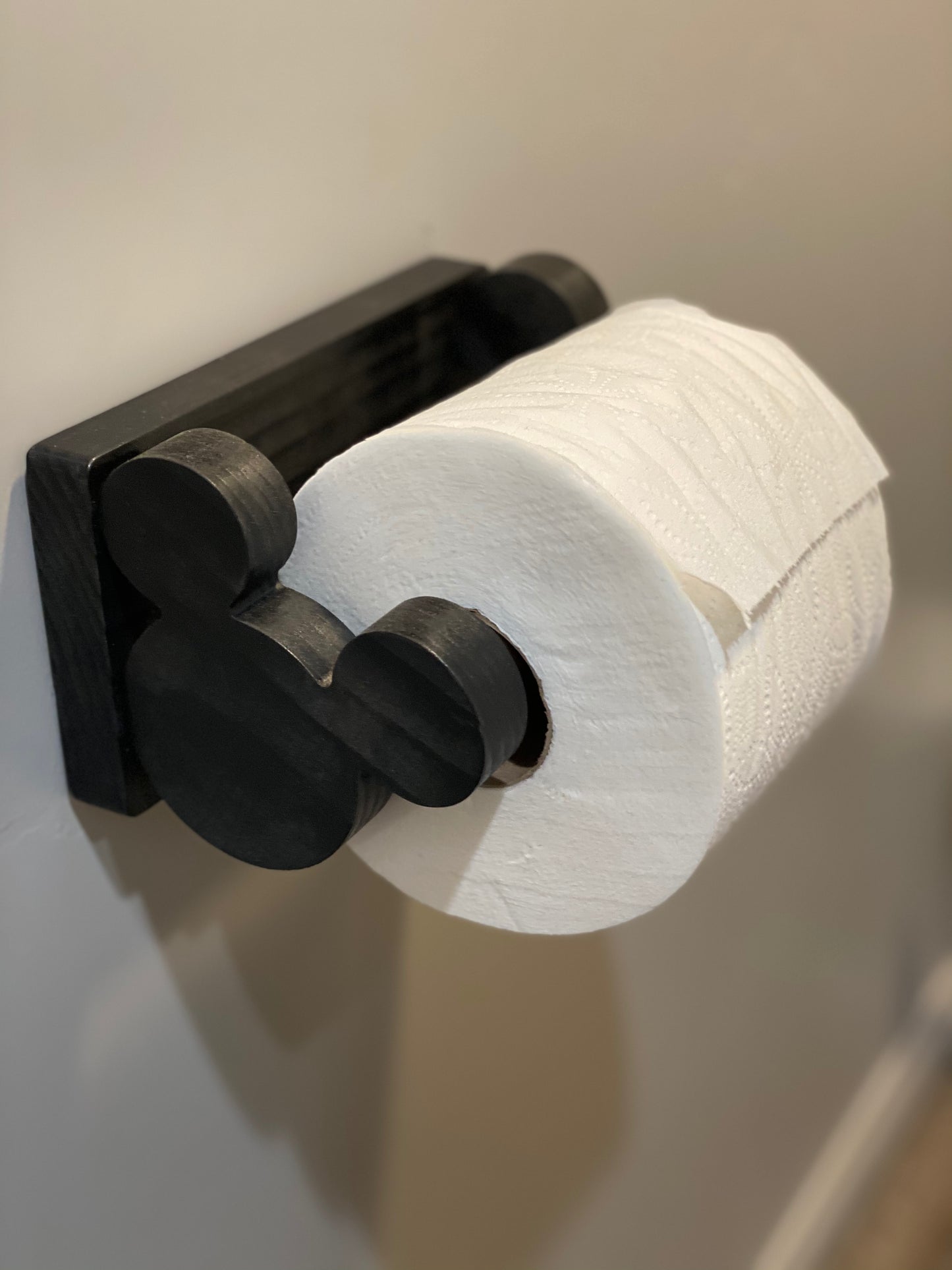 Mouse Inspired Toilet Paper Holder/Wall Mountable