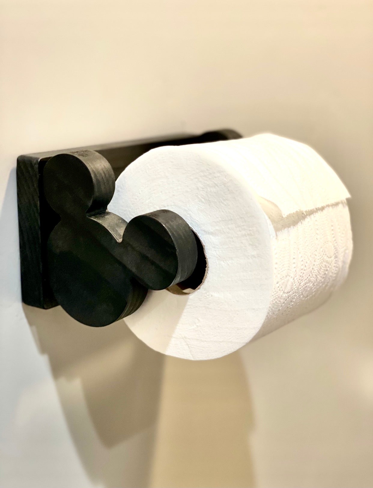Mouse Inspired Toilet Paper Holder/Wall Mountable