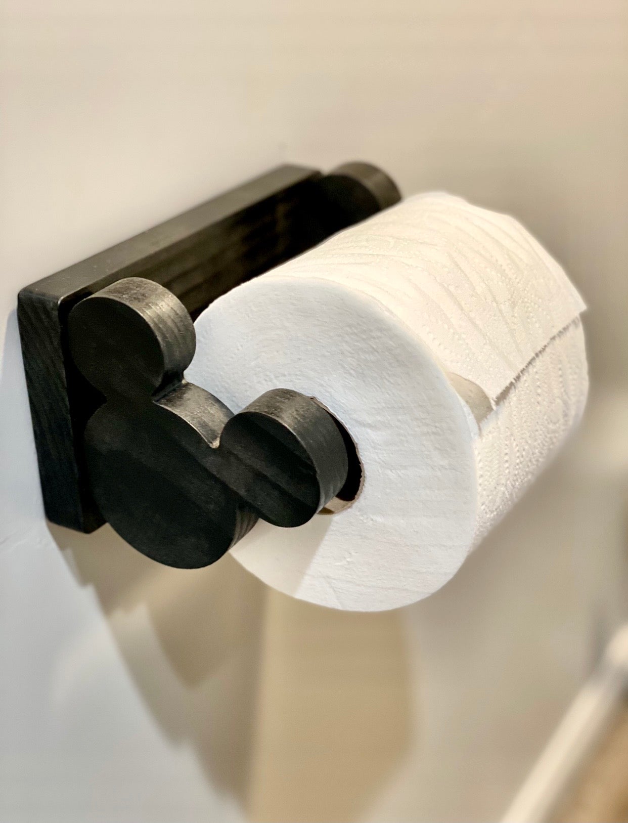 Mouse Inspired Toilet Paper Holder/Wall Mountable