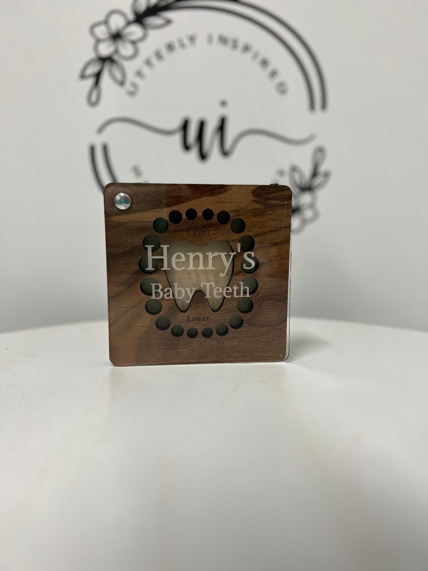 Personalized Wooden Baby Teeth Storage Box