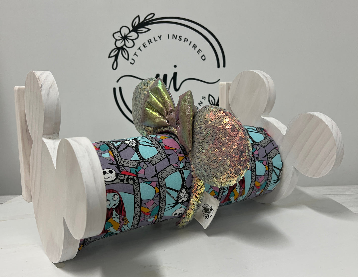 Nightmare Before Christmas --Jack Skellington Inspired Headband Holder – Freestanding or Wall Mounted Wood Display Rack for Minnie Mickey Ears –Organizer for Disney Parks Headbands