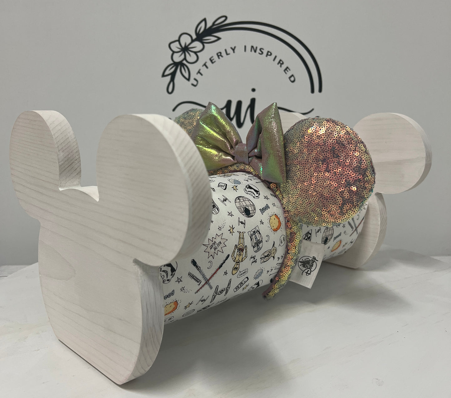 Star Wars Inspired Free Standing or Wall Mountable Minnie Mickey Ears –Organizer for Disney Parks Headbands