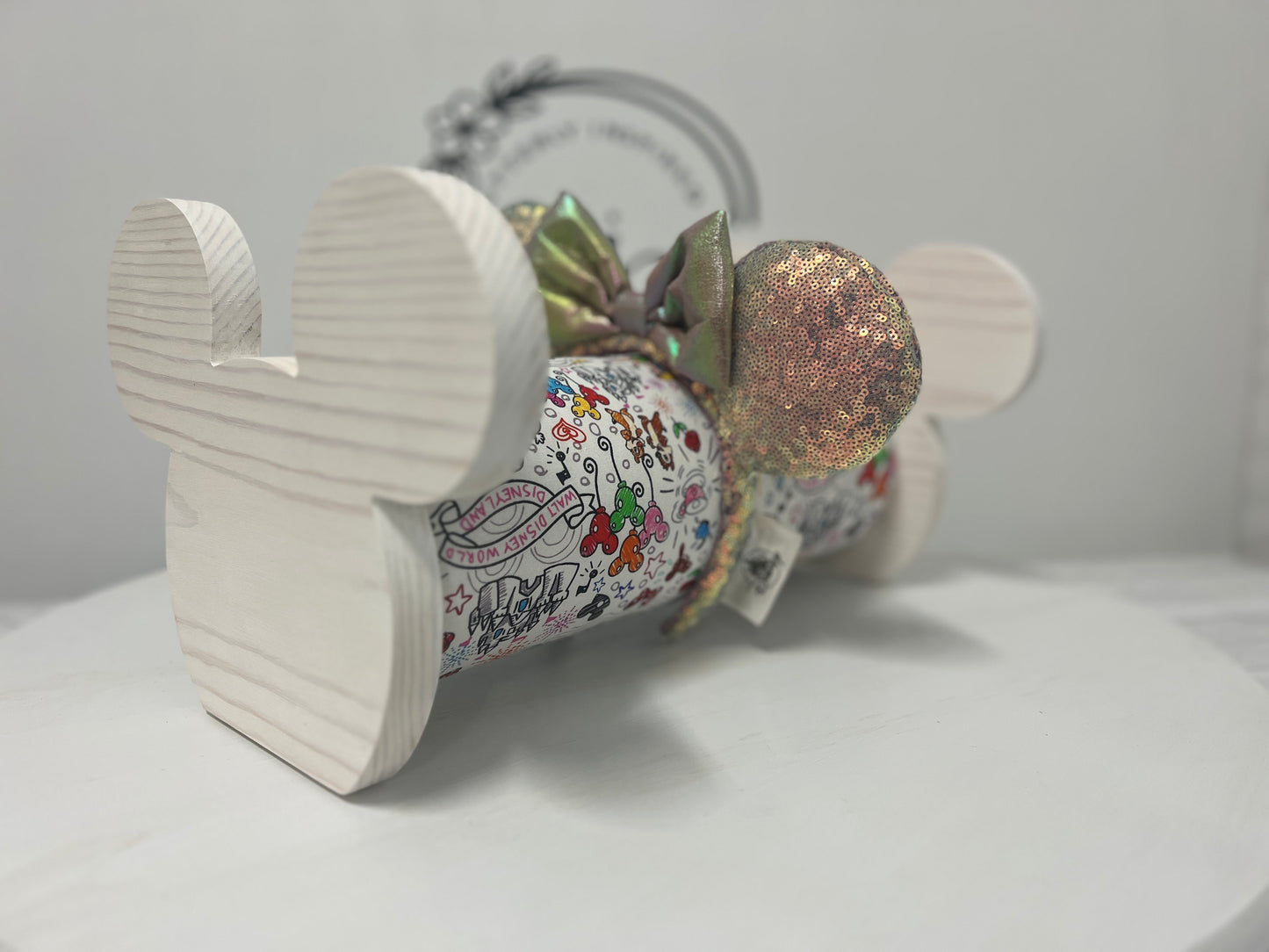 Dooney & Bourke/Disney Parks Inspired Headband Holder – Freestanding or Wall Mounted Wood Display Rack for Minnie Mickey Ears –Organizer for Disney Parks Headbands