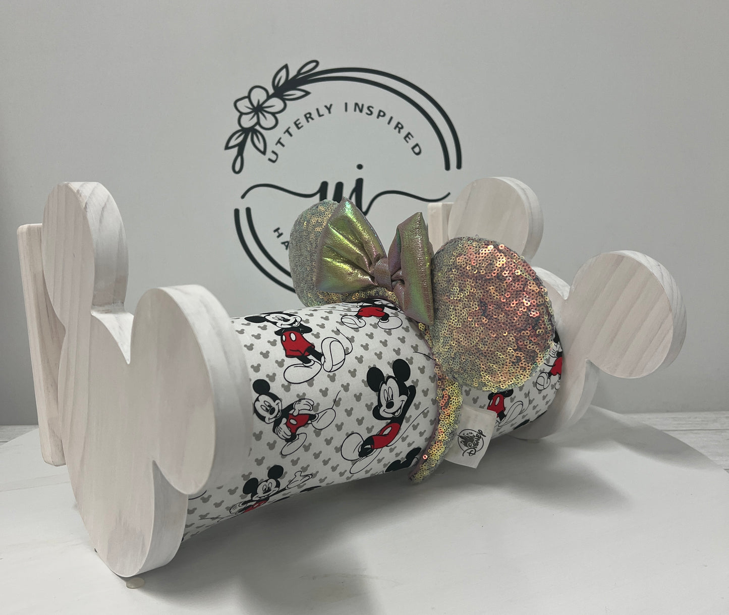 Mickey Mouse Inspired Headband Holder – Freestanding or Wall Mounted Wood Display Rack for Minnie Mickey Ears –Organizer for Disney Parks Headbands