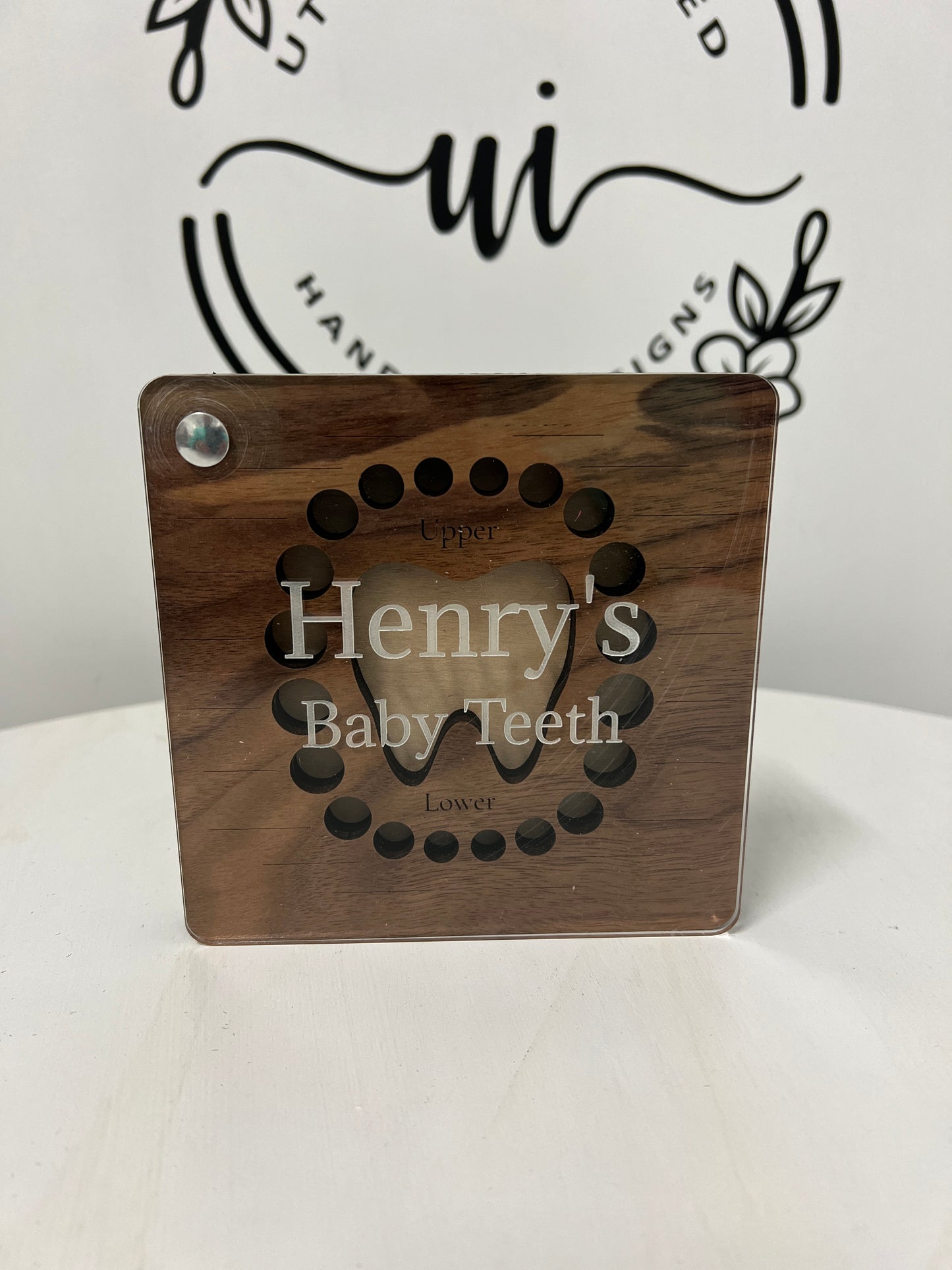 Personalized Wooden Baby Teeth Storage Box