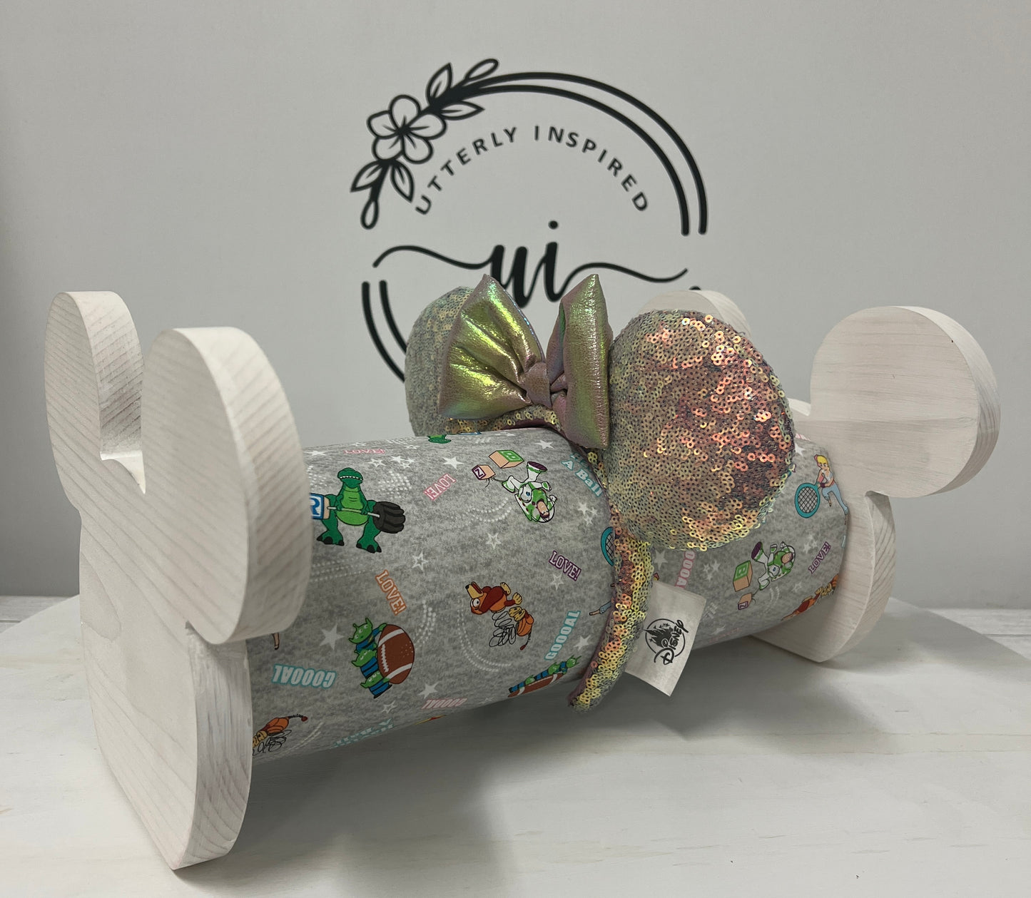 Toy Story Inspired Headband Holder – Freestanding or Wall Mounted Wood Display Rack for Minnie Mickey Ears –Organizer for Disney Parks Headbands