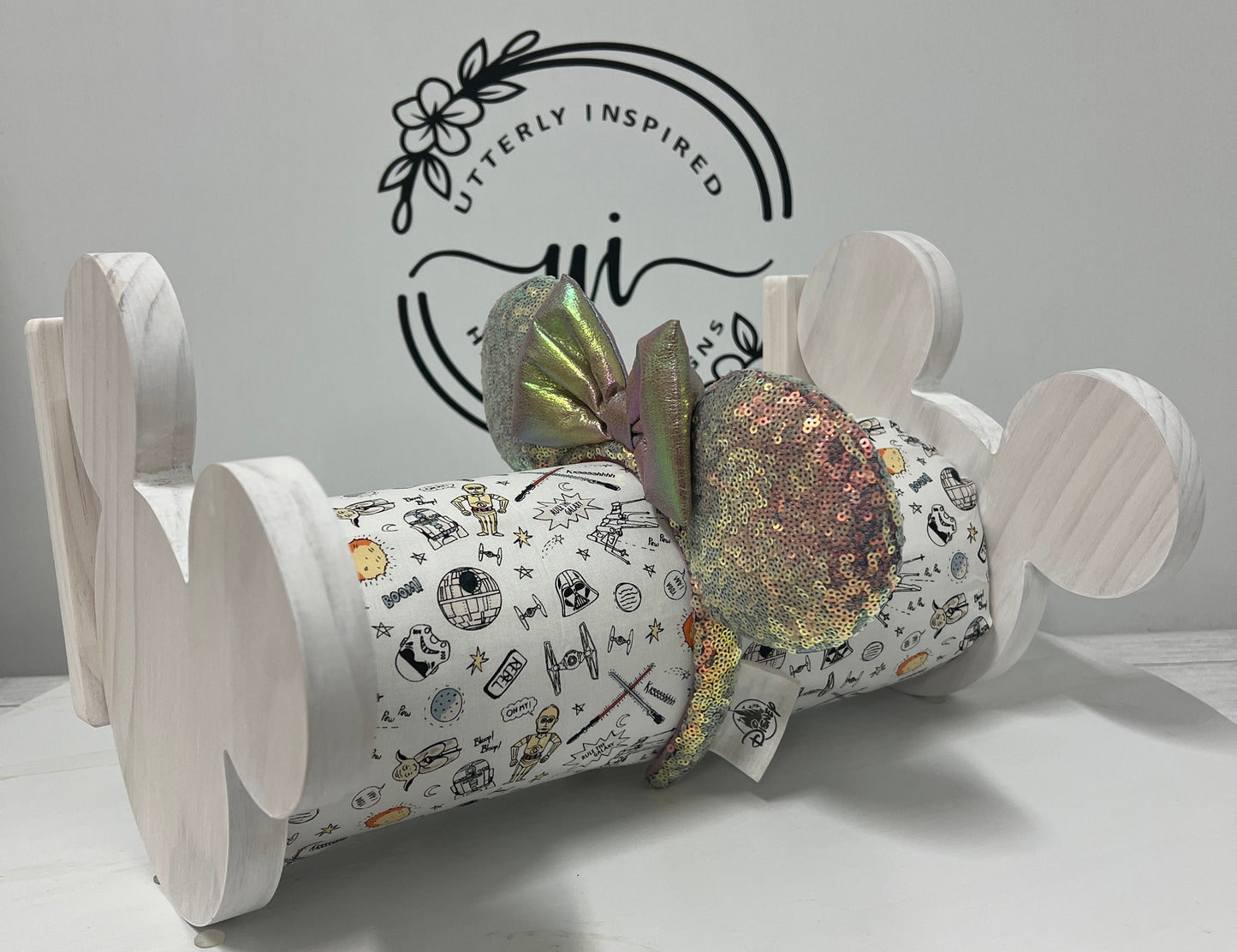 Star Wars Inspired Free Standing or Wall Mountable Minnie Mickey Ears –Organizer for Disney Parks Headbands