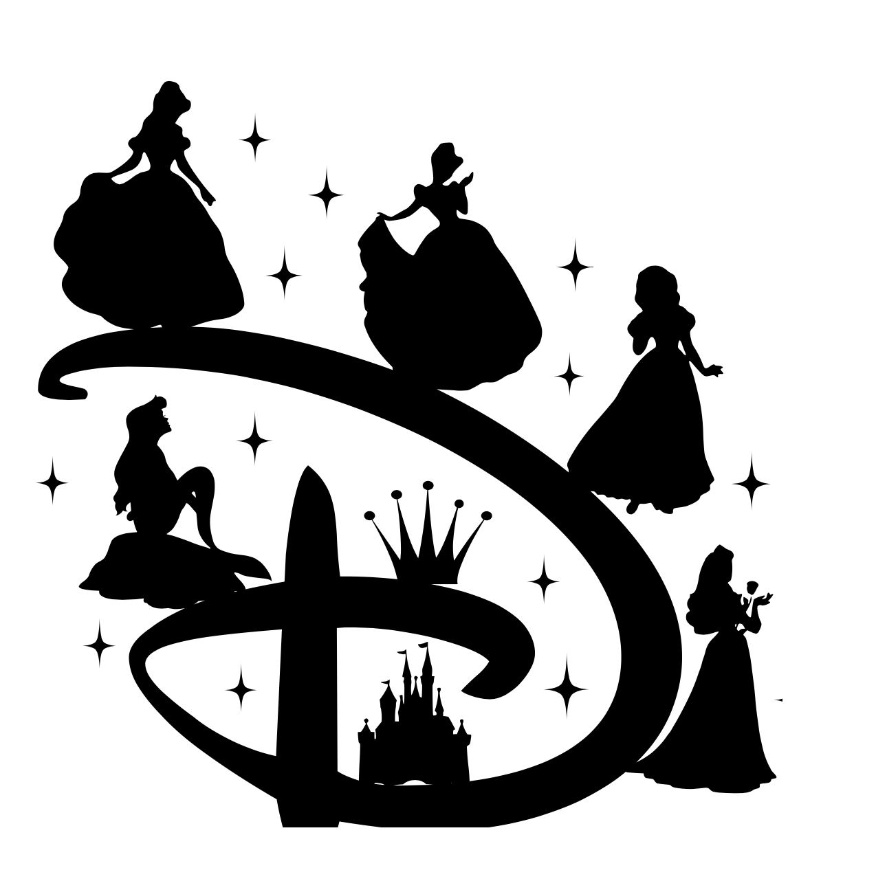 Princess Inspired Headband Holder – Freestanding or Wall Mounted Wood Display Rack for Minnie Mickey Ears –Organizer for Disney Parks Headbands