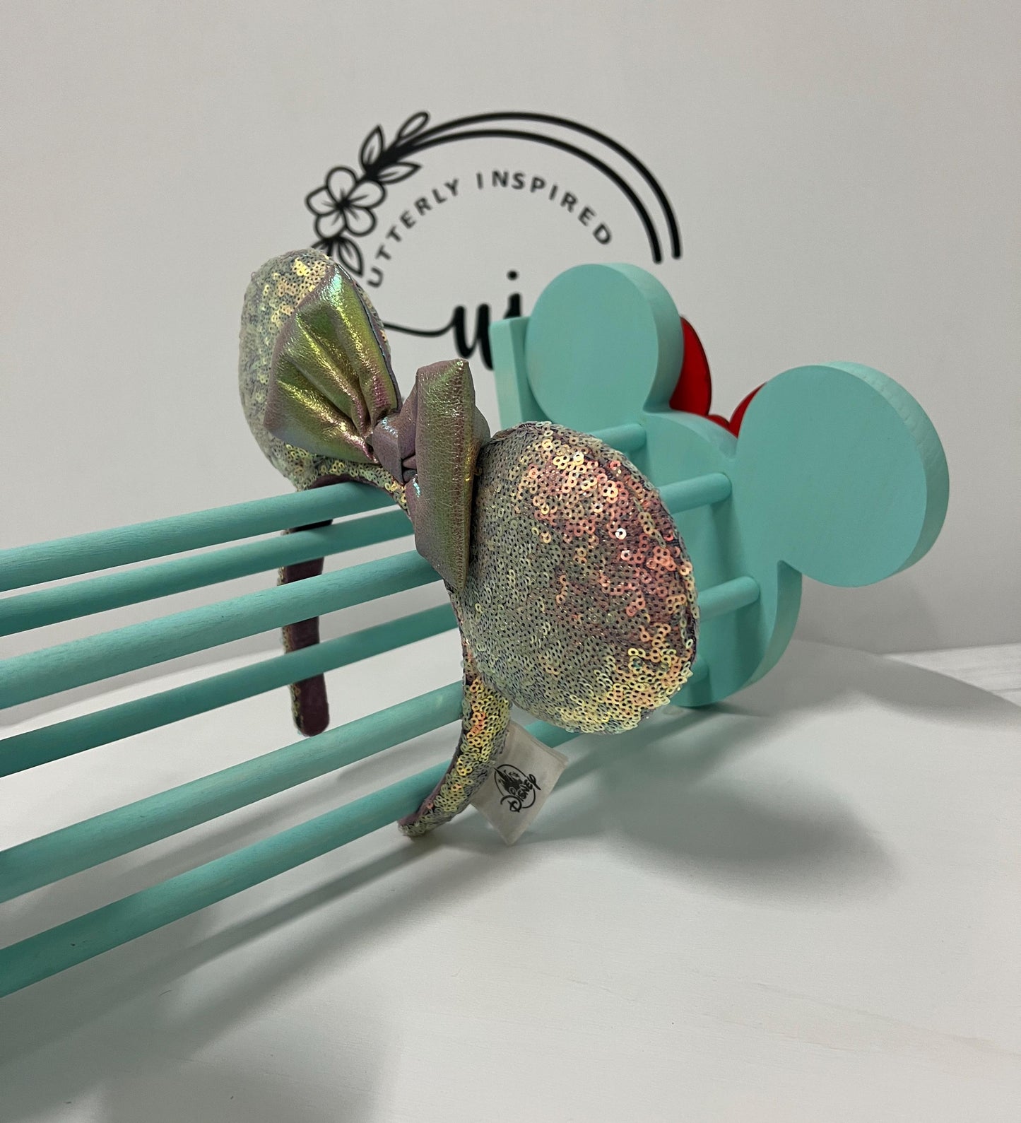 One-of-a-Kind Red Bow Ear Headband Holder- Ready to Ship